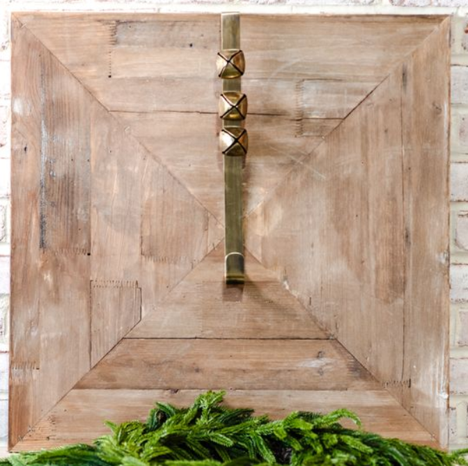 Brass Antique Wreath Hanger with Bells