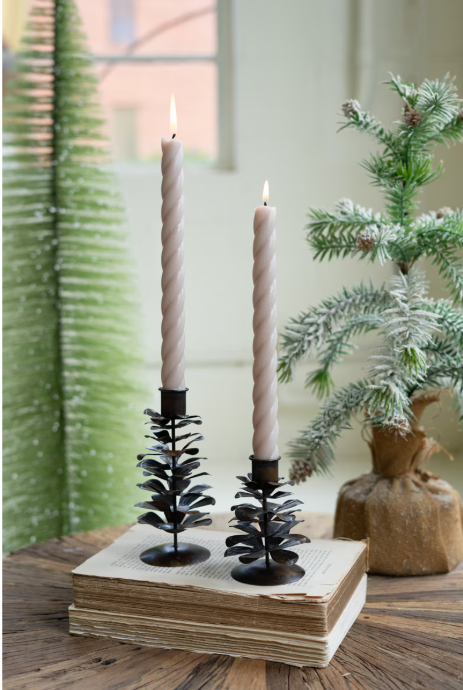 Pine Cone Taper Holder