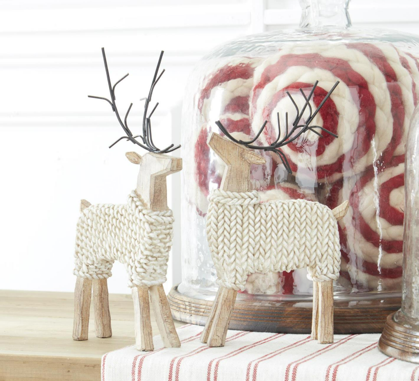 Deer In Cream Sweater