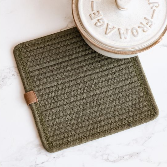 Olive Square Hot Pad