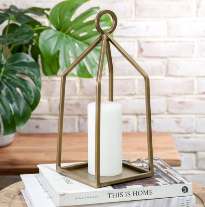 Single Modern Brass Cage