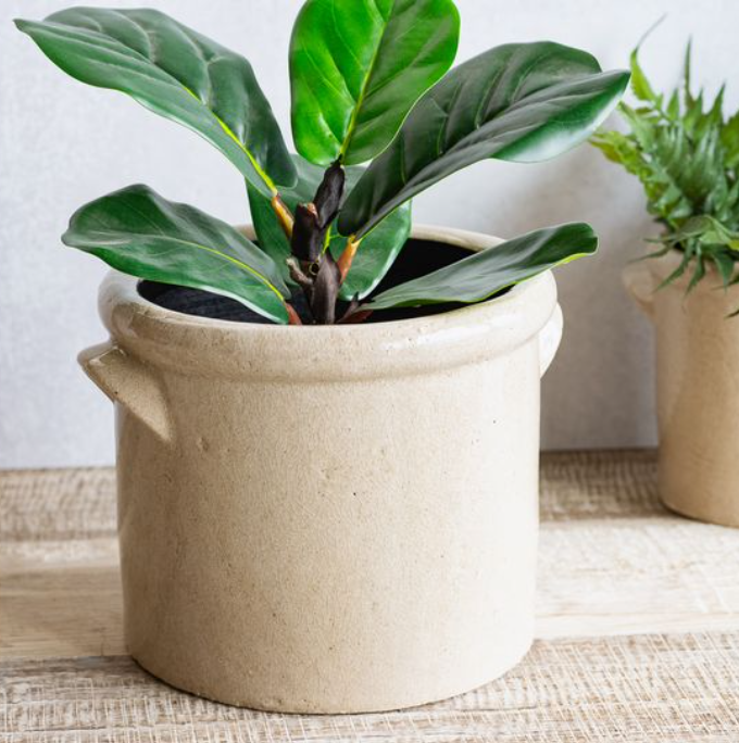 Handle Ceramic Crock