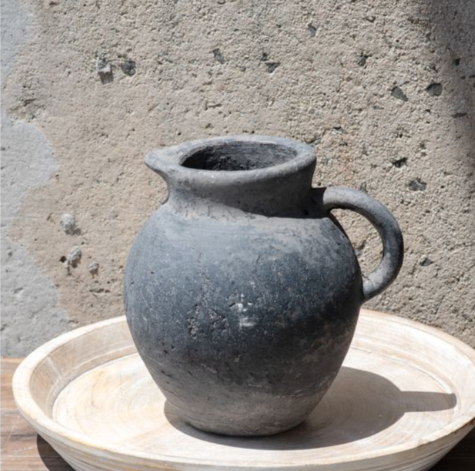 Charcoal Pitcher Vase