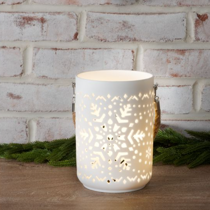 Ceramic Holiday LED Lantern