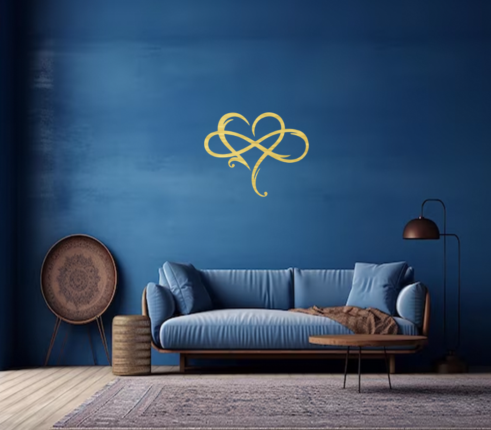 Infinity Heart - Metal Wall Art