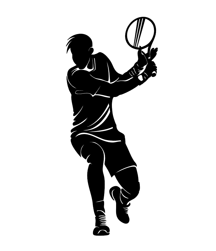 Tennis Player - Metal Wall Art