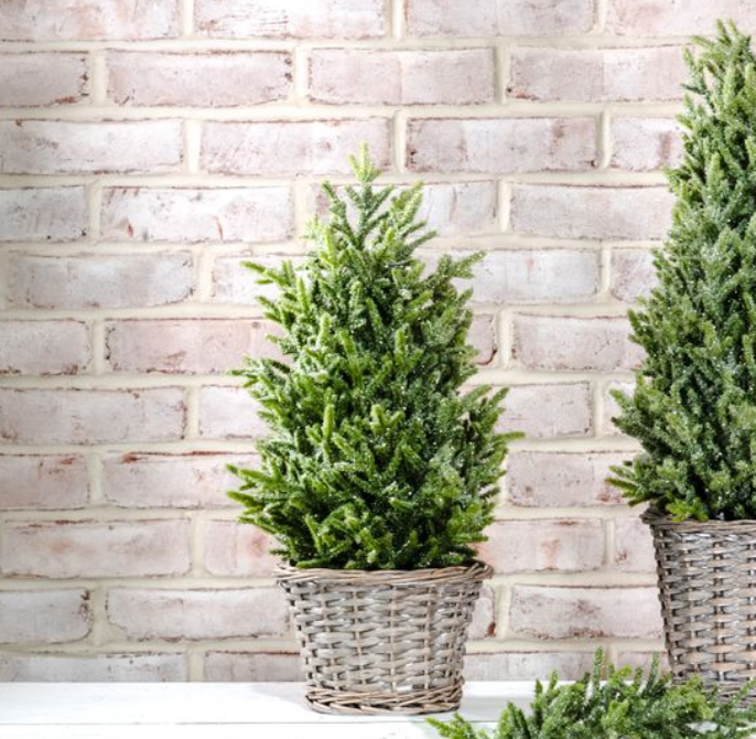 Glitter Topiary in Basket