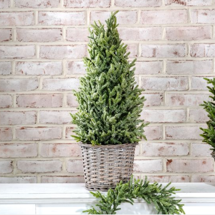 Glitter Topiary in Basket