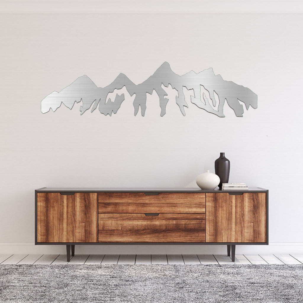 Teton Mountain Range - Metal Wall Art