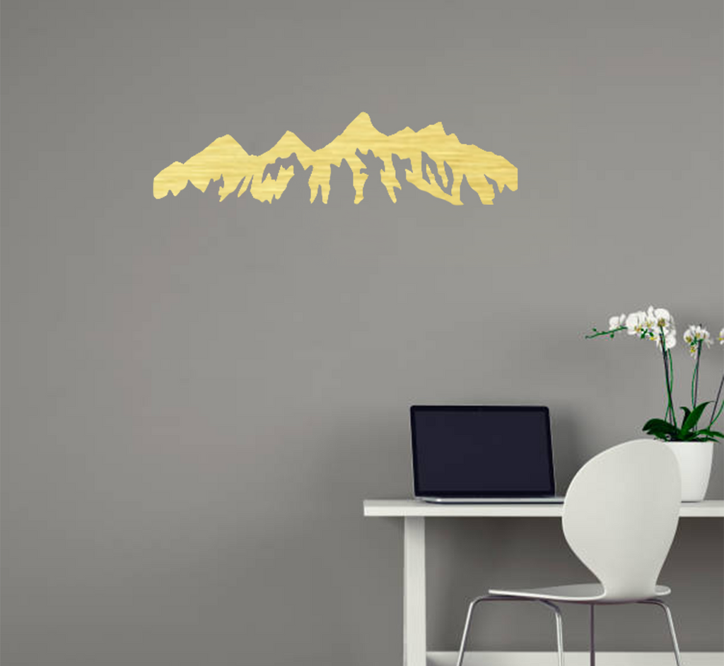 Teton Mountain Range - Metal Wall Art
