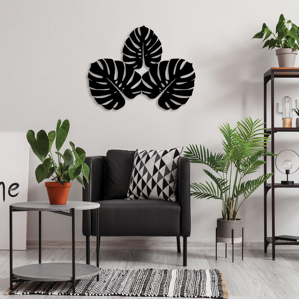 Three Leafs - Metal Wall Art