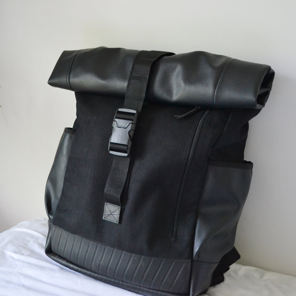 Recycled Tire & Vinyl Backpack