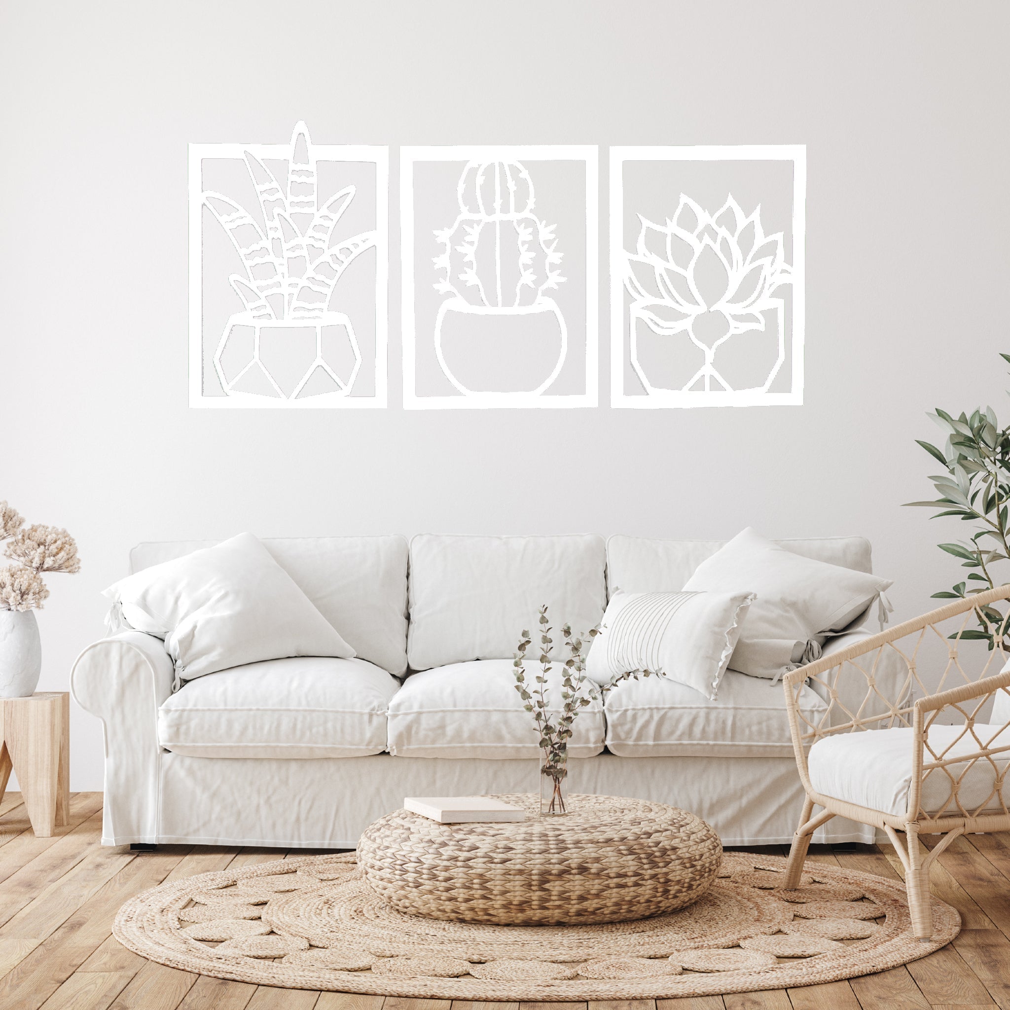 Succulents - Metal Wall Art