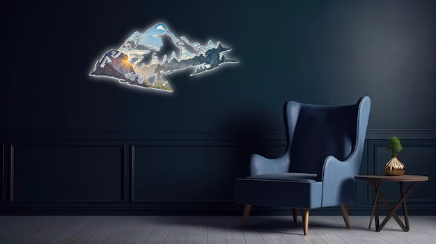 Yosemite Mountain Range View - Metal Wall Art