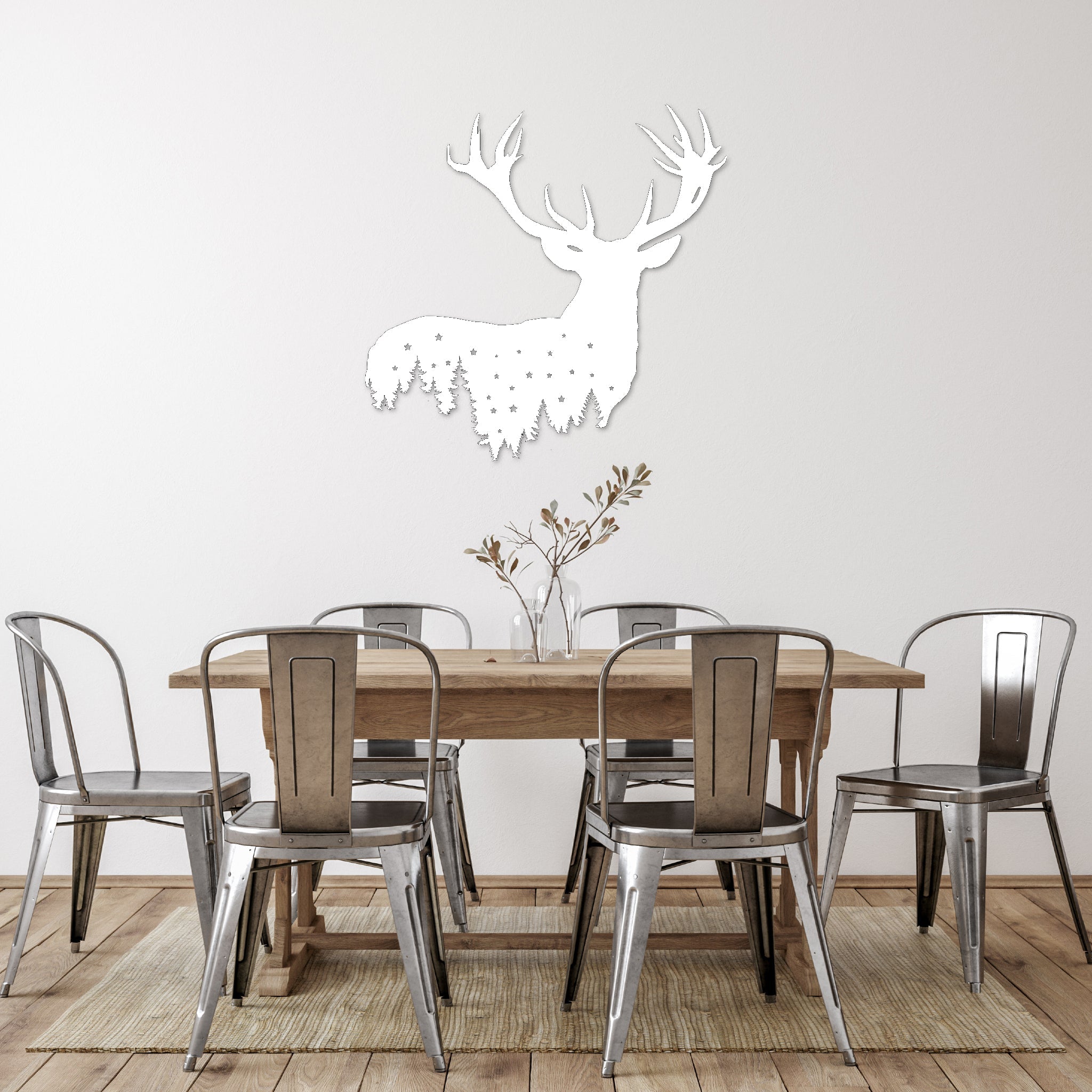 Deer Design - Metal Wall Art