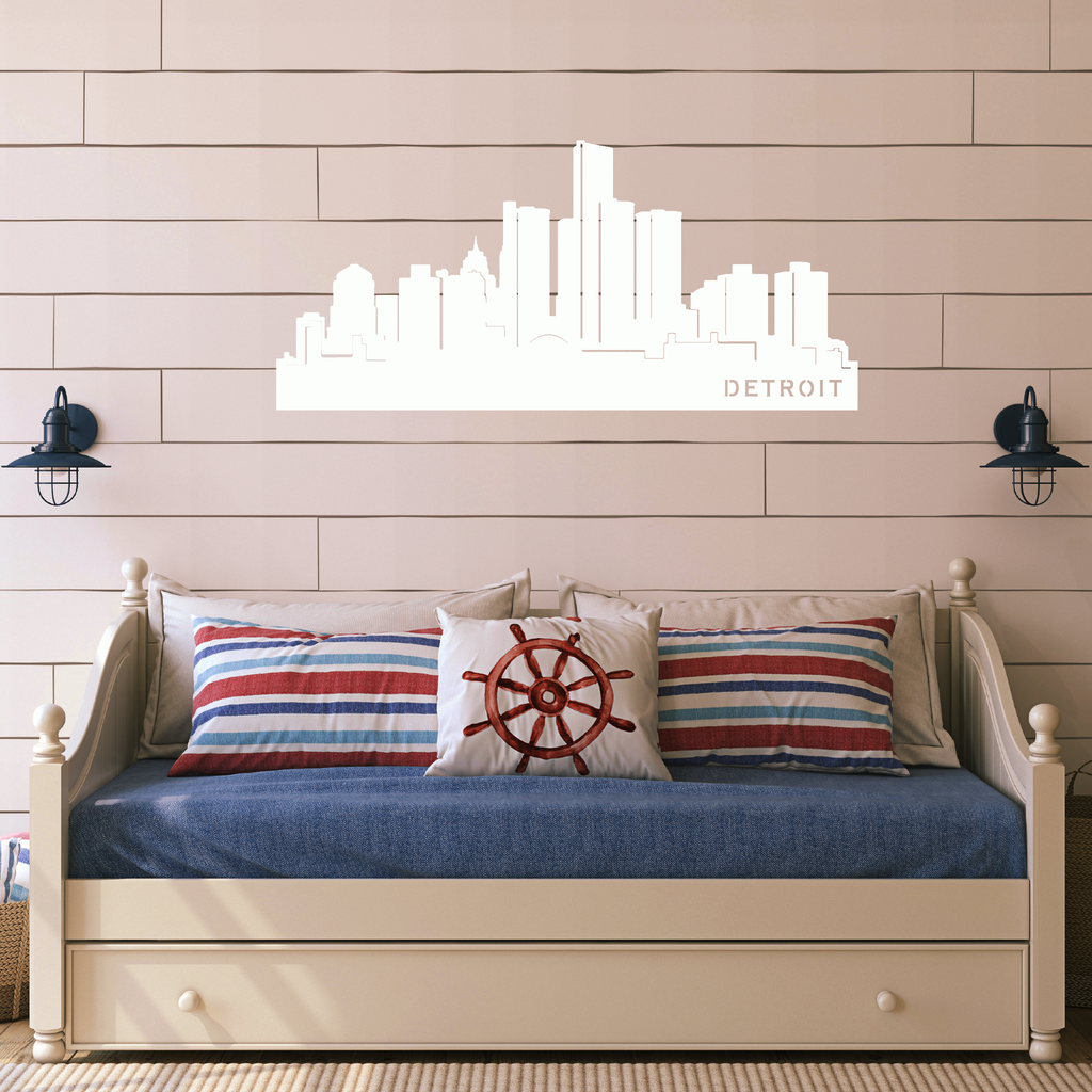 Detroit Skyline - Metal Wall Art