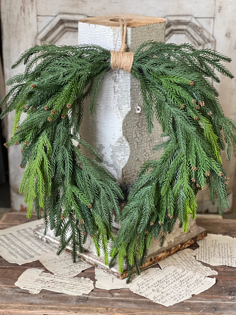 Norfolk Cascade Hanging Wreath