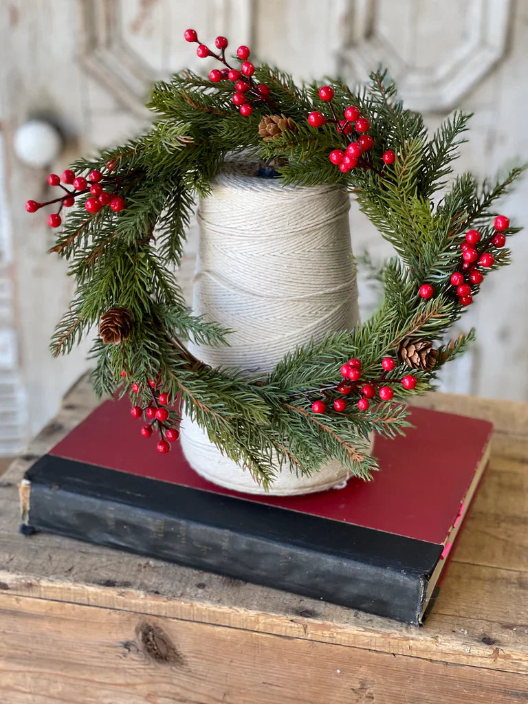 White Spruce + Berries Candle Ring