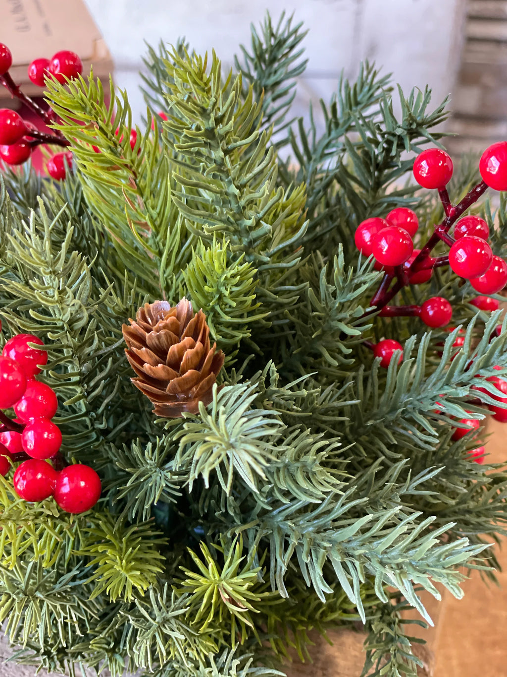 White Spruce + Berries Orb