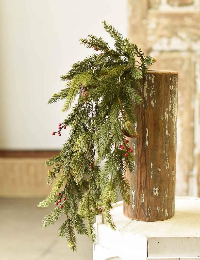 Hanging White Spruce + Berries