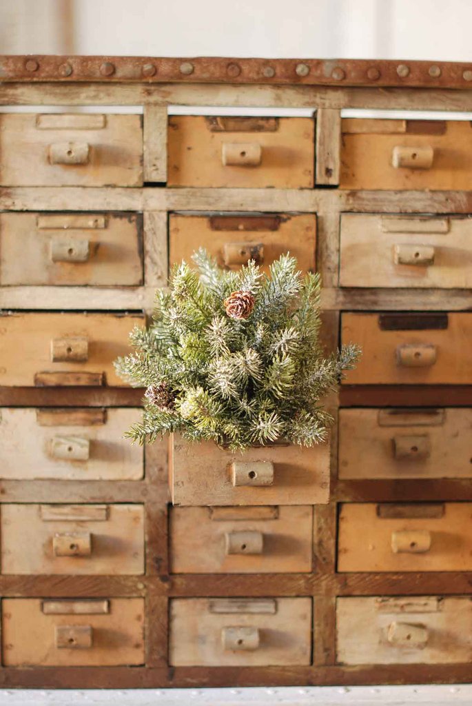 Frosted White Spruce Orb