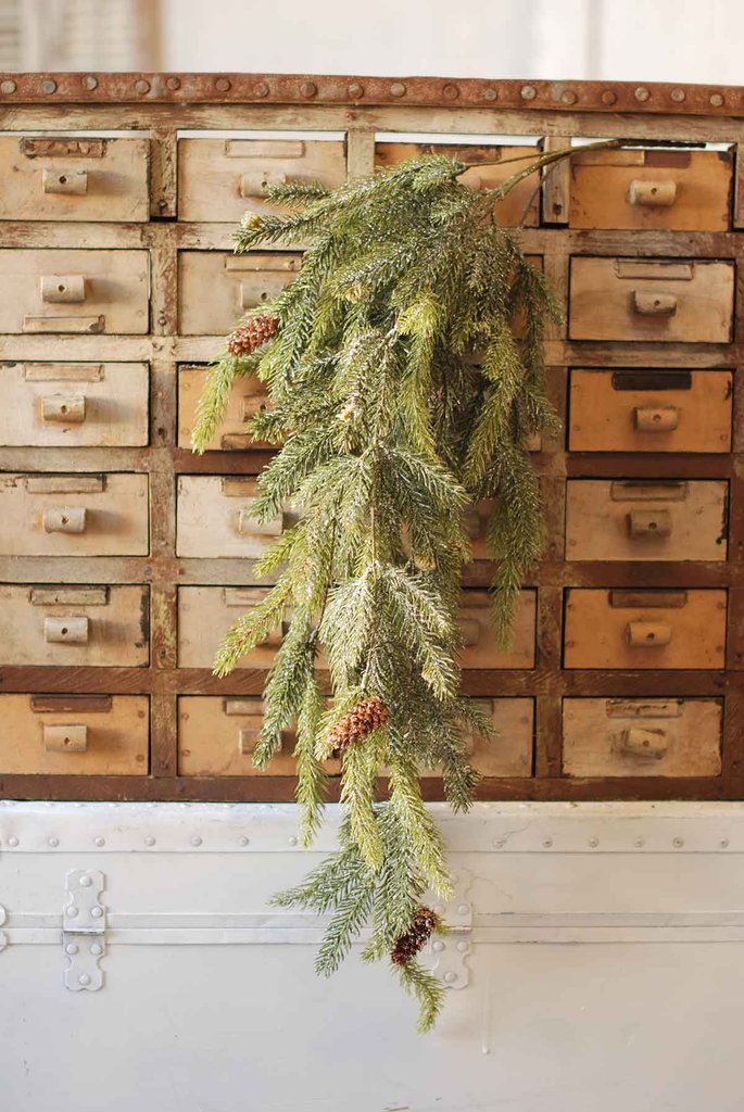 Frosted White Spruce Hanging