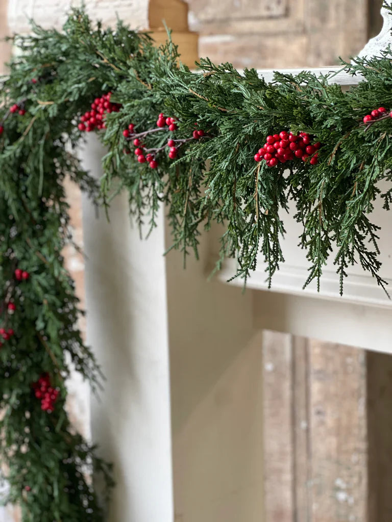 Emerald Falls + Berry Garland