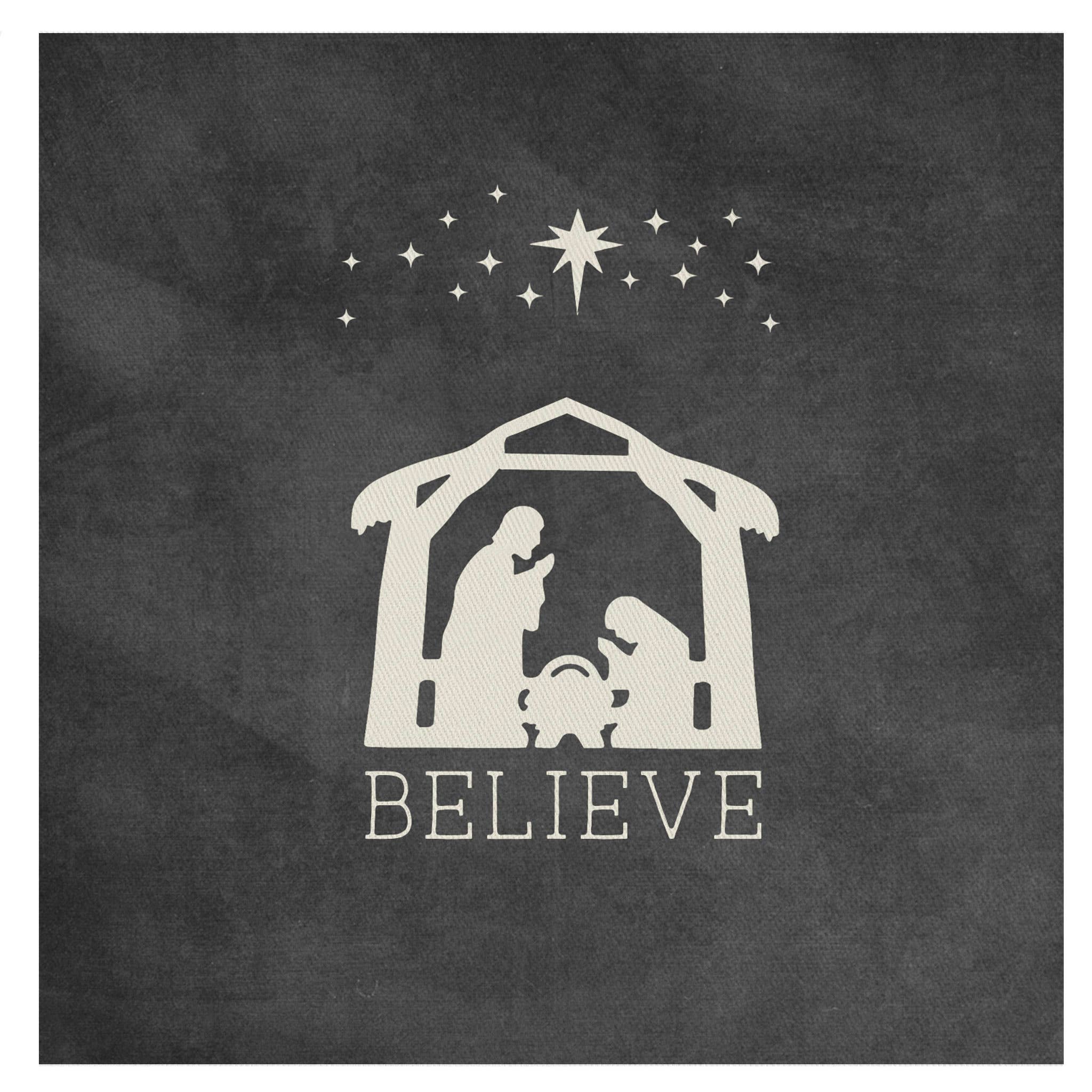 Believe Manger Mini Canvas