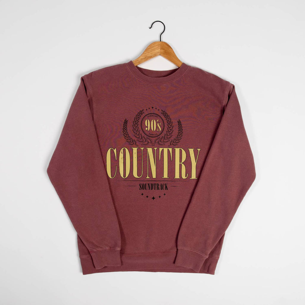 Graphic Western '90s Country Soundtrack' Crewneck