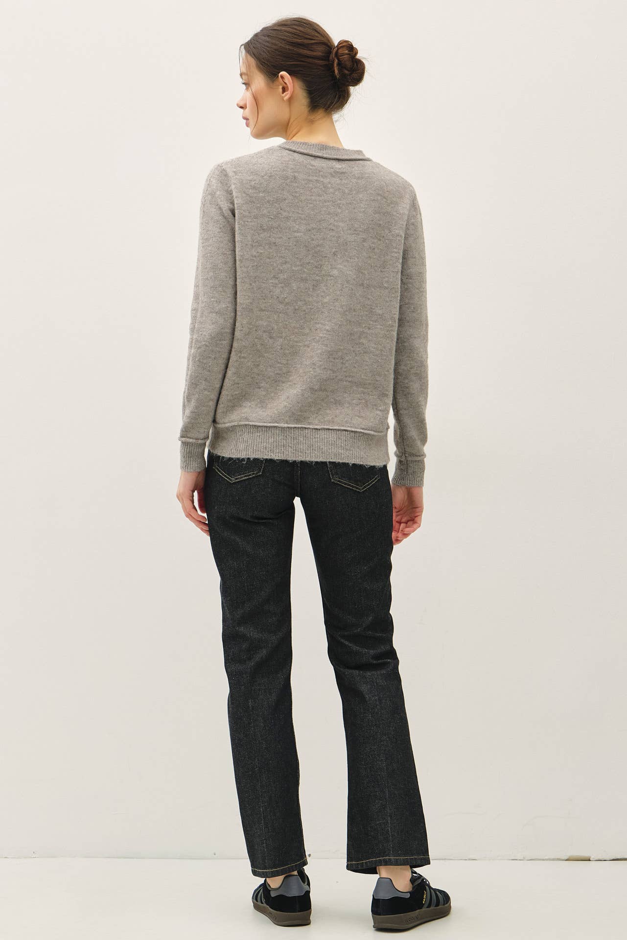 Heather Smoke Pullover Sweater