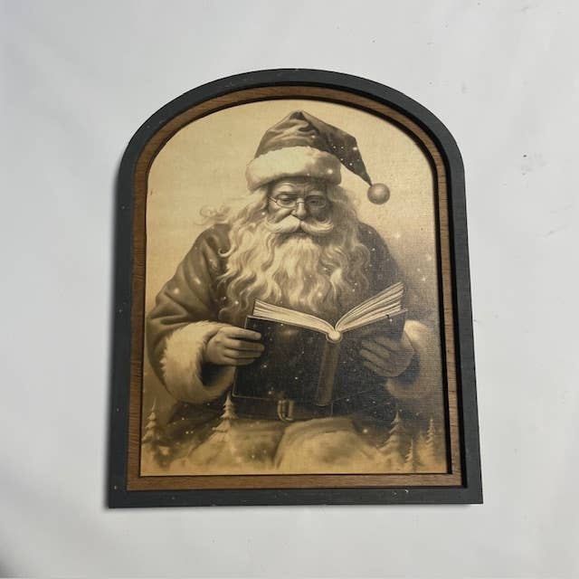 Vintage Santa Reading