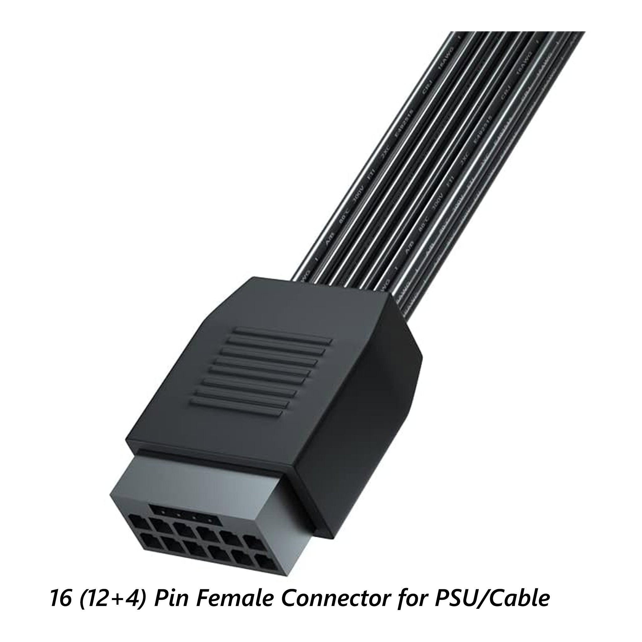 Altex Preferred MFG 12VHPWR-RA PCI-e 5.0 12VHPWR 16 Pin Right Angle Adapter Female to Male Extension Cable