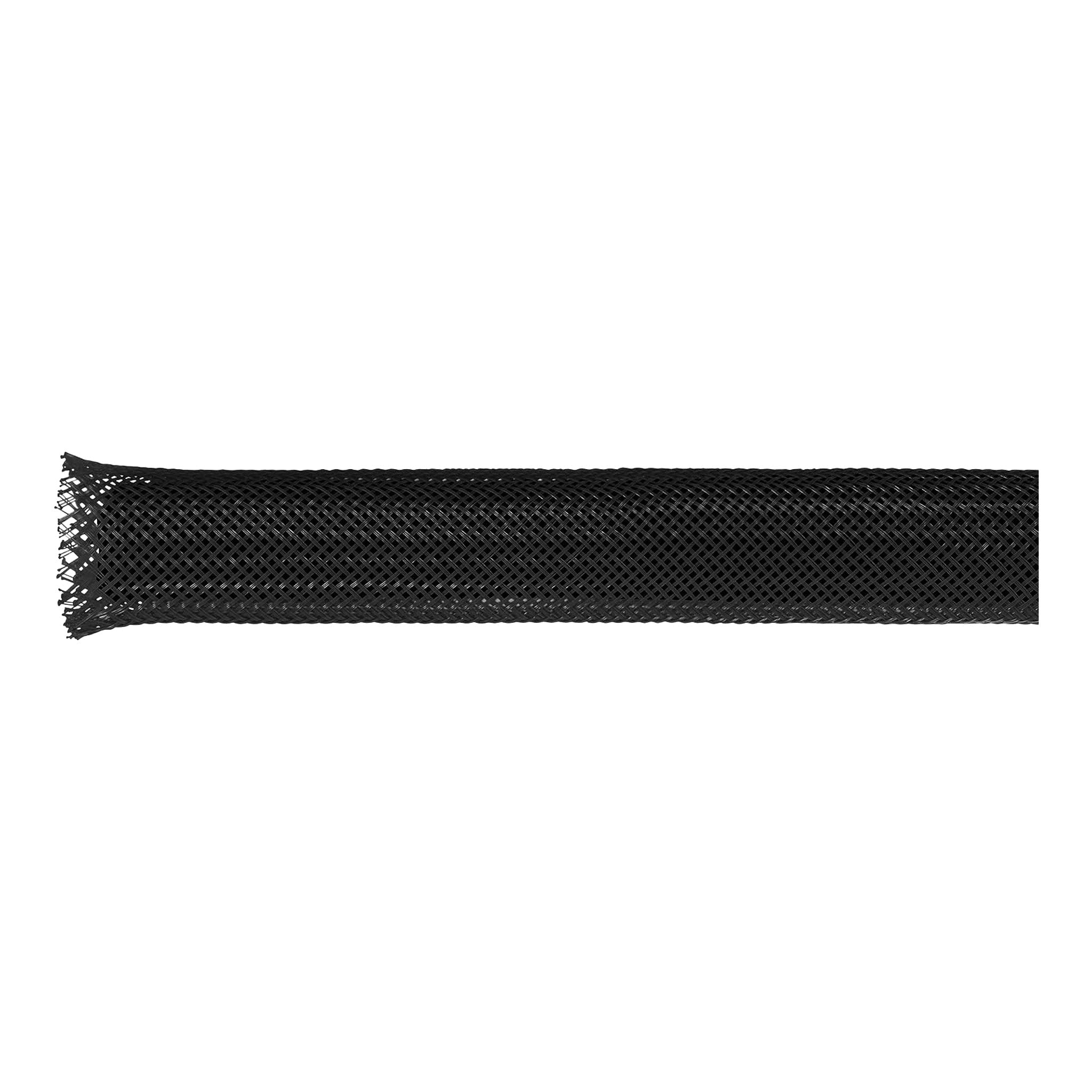 Altex Preferred MFG 1/4" Flame Retardant PET Expandable Braided Sleeving - 10ft - Black