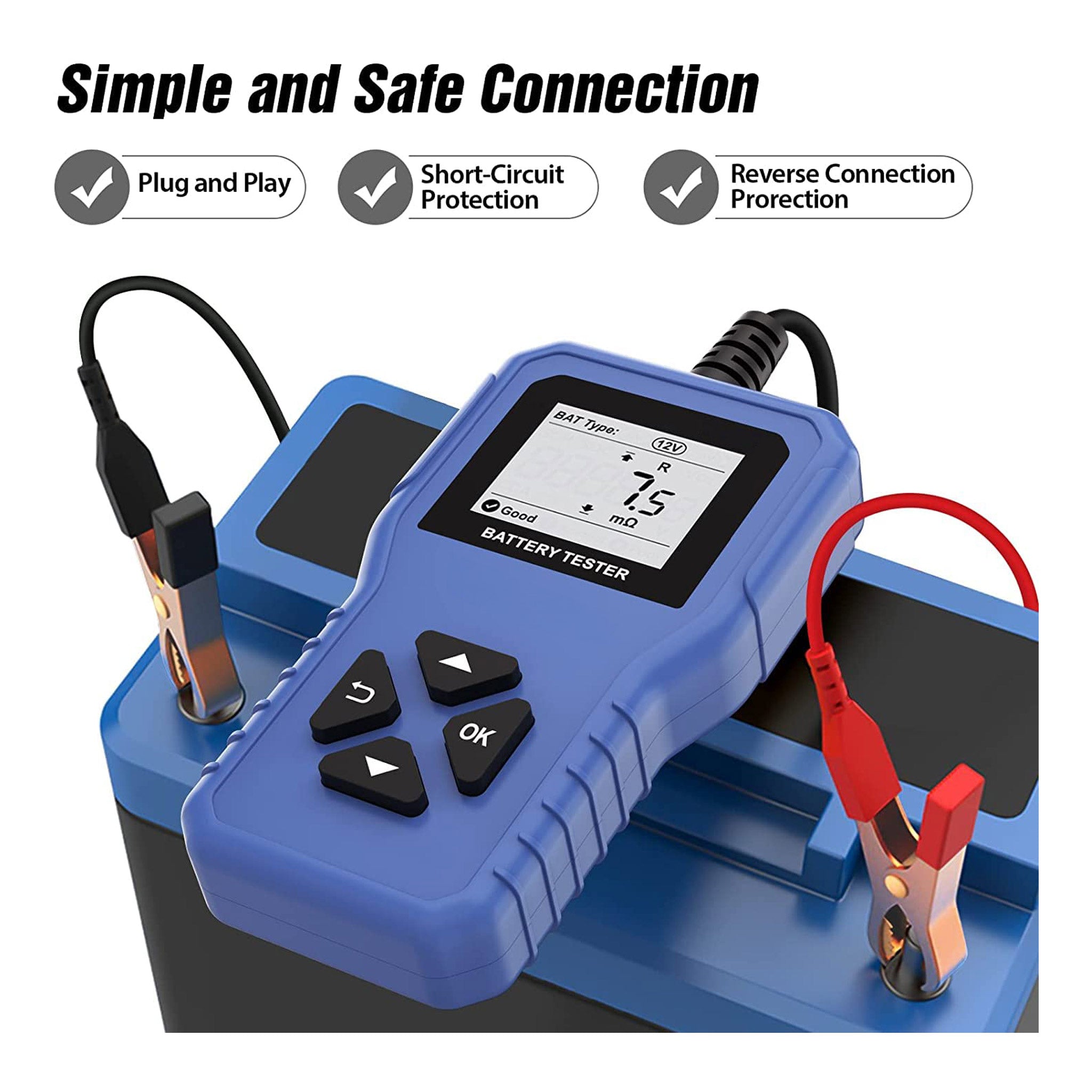 Altex Preferred MFG 3-in-1 6V/12V/24V Digital Battery Tester Analyzer