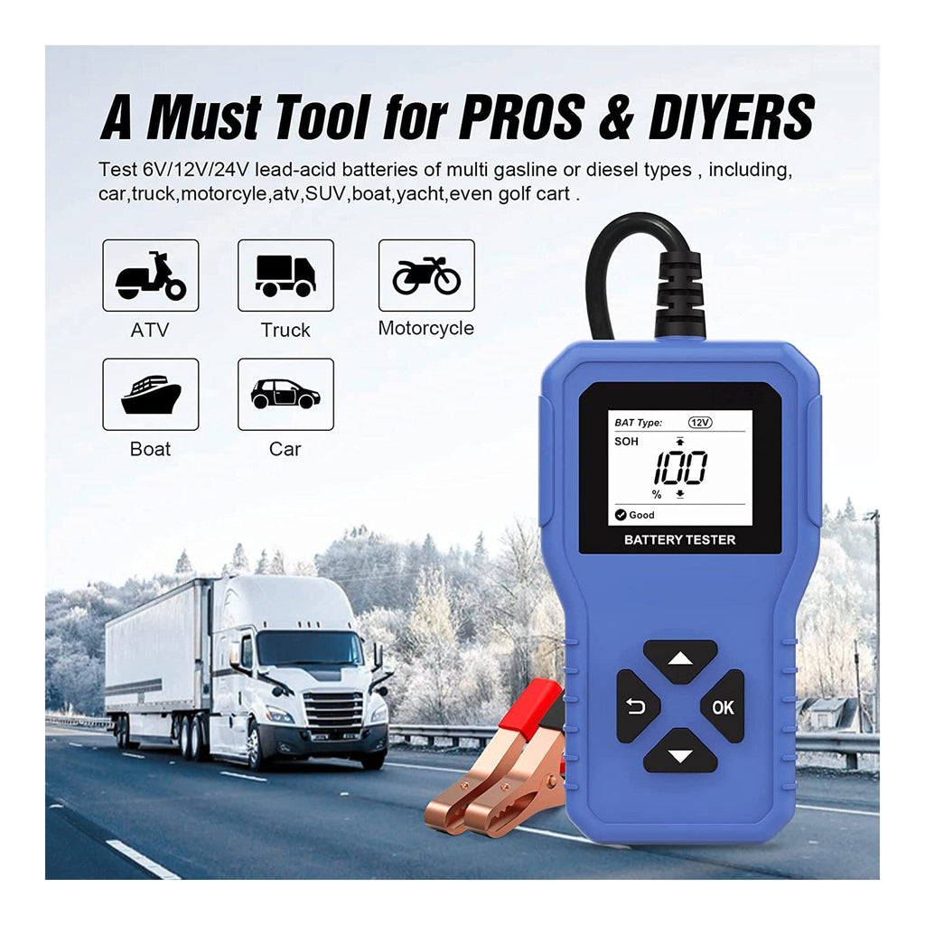 Altex Preferred MFG 3-in-1 6V/12V/24V Digital Battery Tester Analyzer