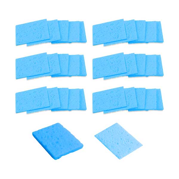 Altex Preferred MFG 30-Piece 50mm x 35mm Square #5 Soldering Sponges - Blue