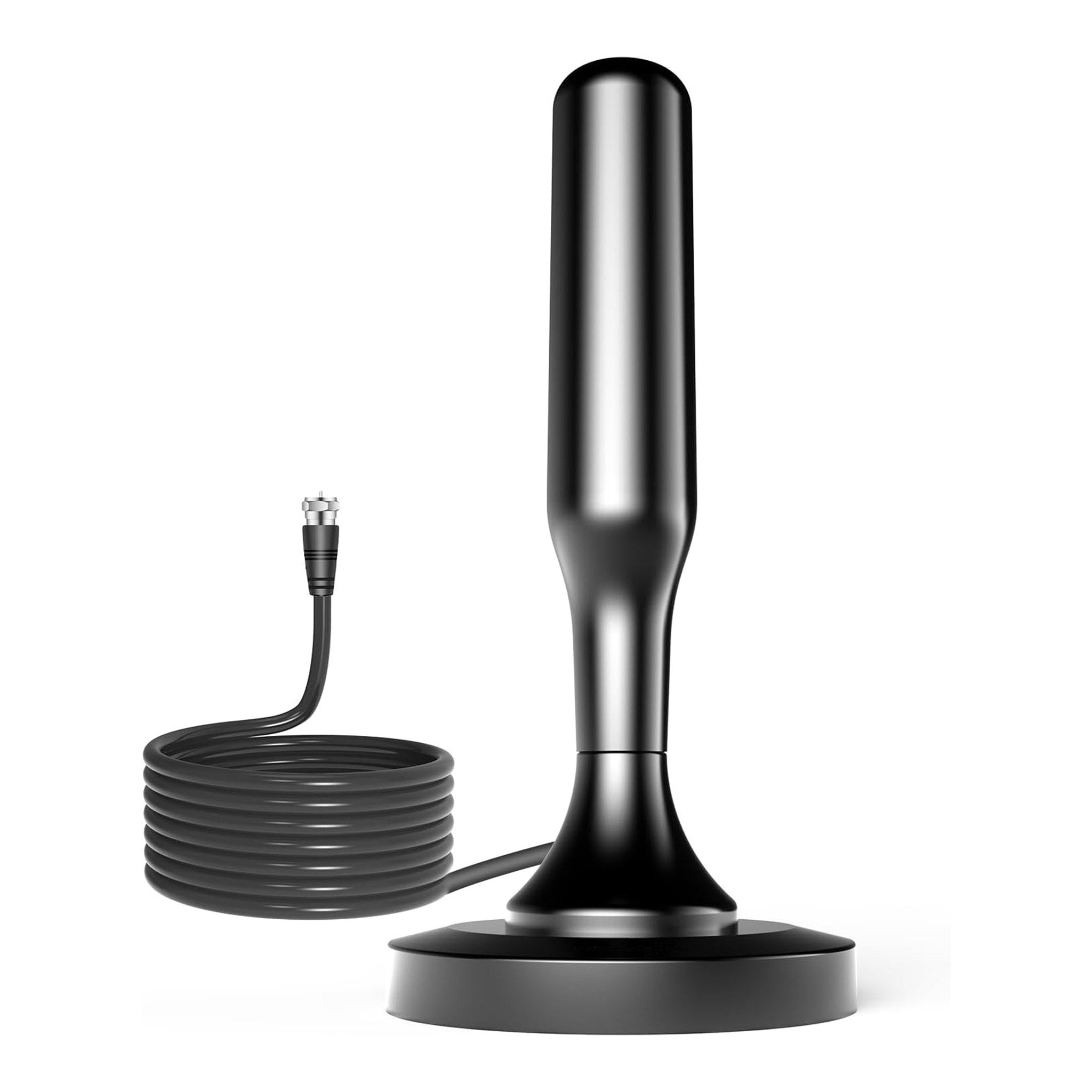 Altex Preferred MFG 4K 1080p Indoor Long Range Reception HDTV 360° Antenna with Strong Magnetic Base - 10ft Cable