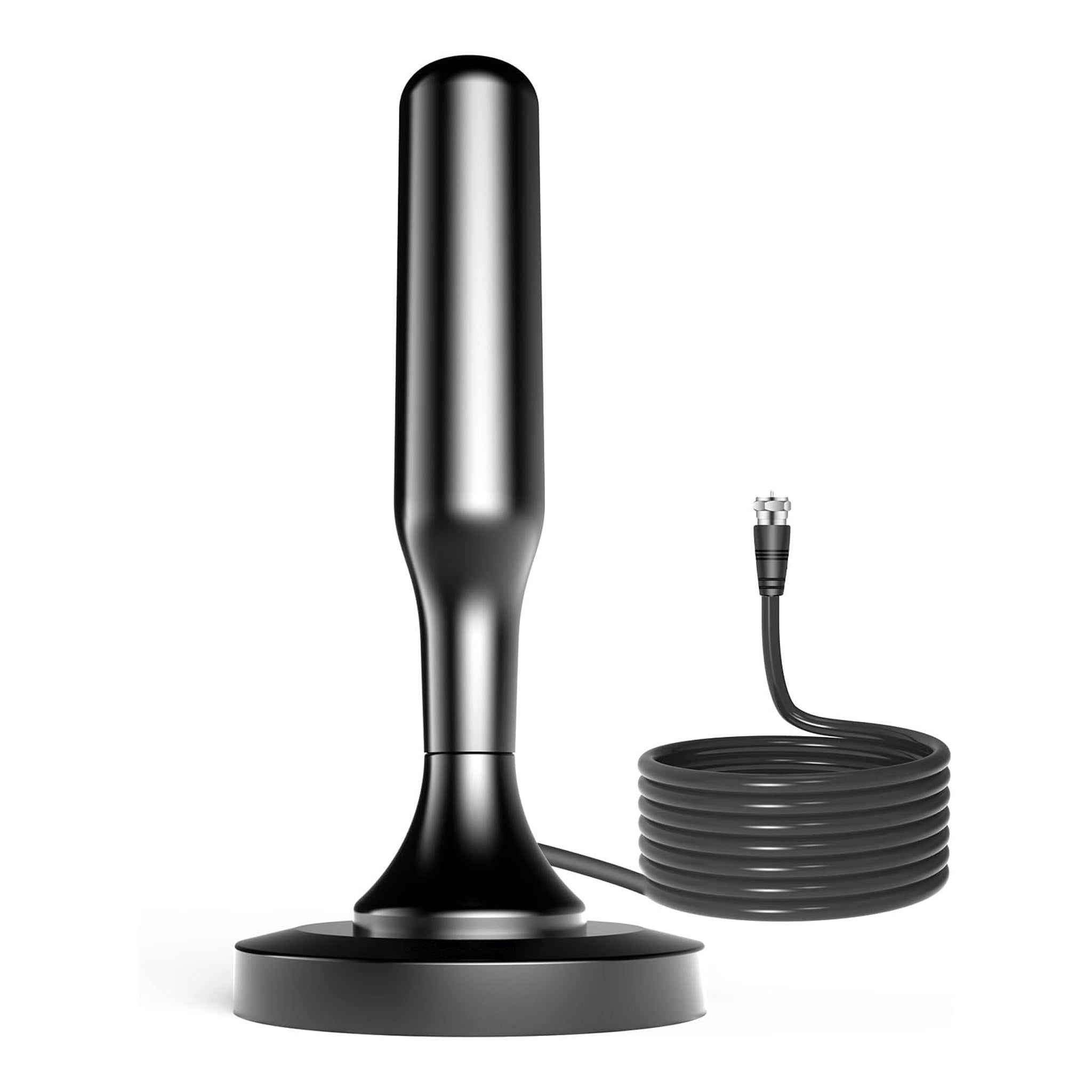 Altex Preferred MFG 4K 1080p Indoor Long Range Reception HDTV 360° Antenna with Strong Magnetic Base - 10ft Cable