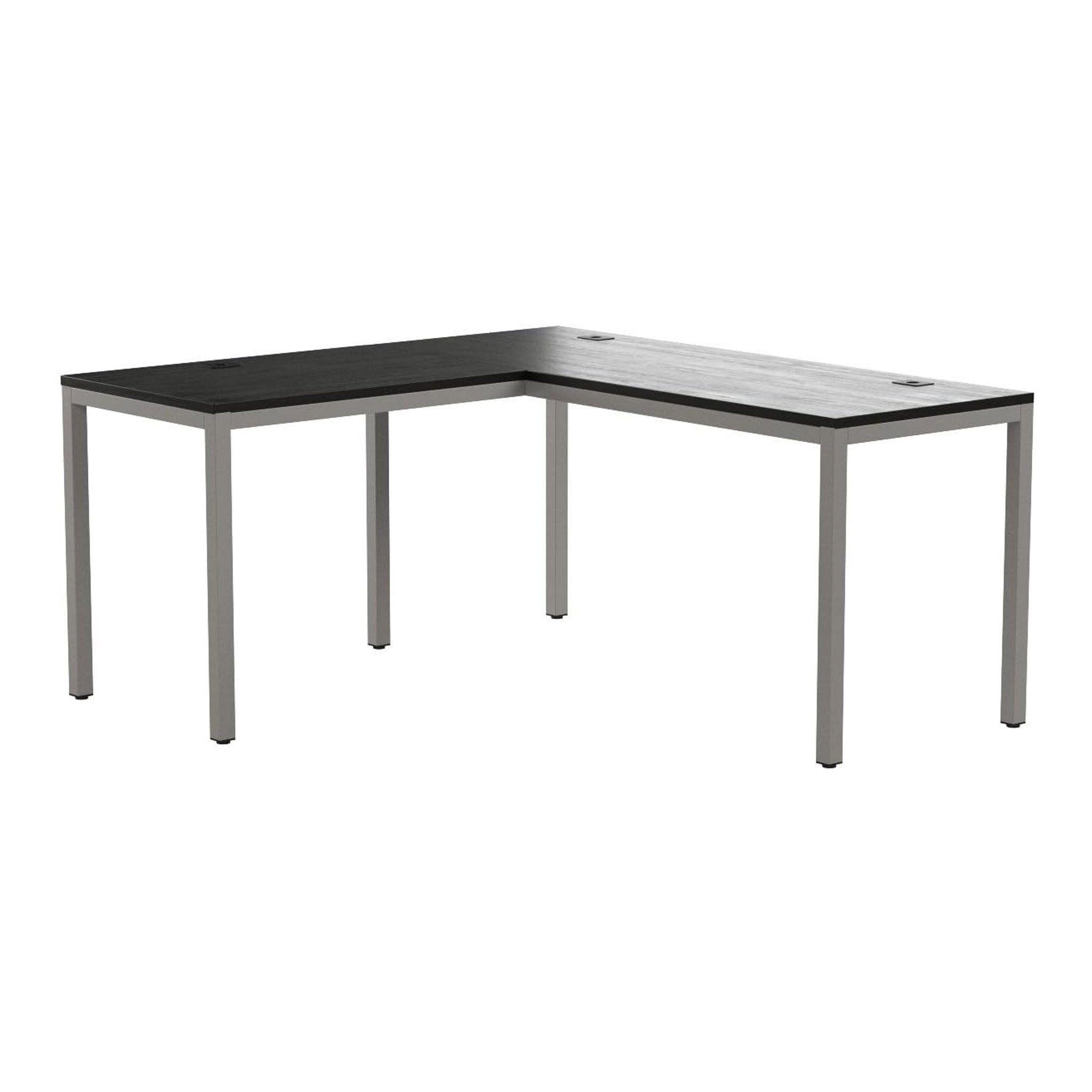 Altex Preferred MFG 55" x 60" L-Shaped Corner Desk for Home or Office - Dark Brown