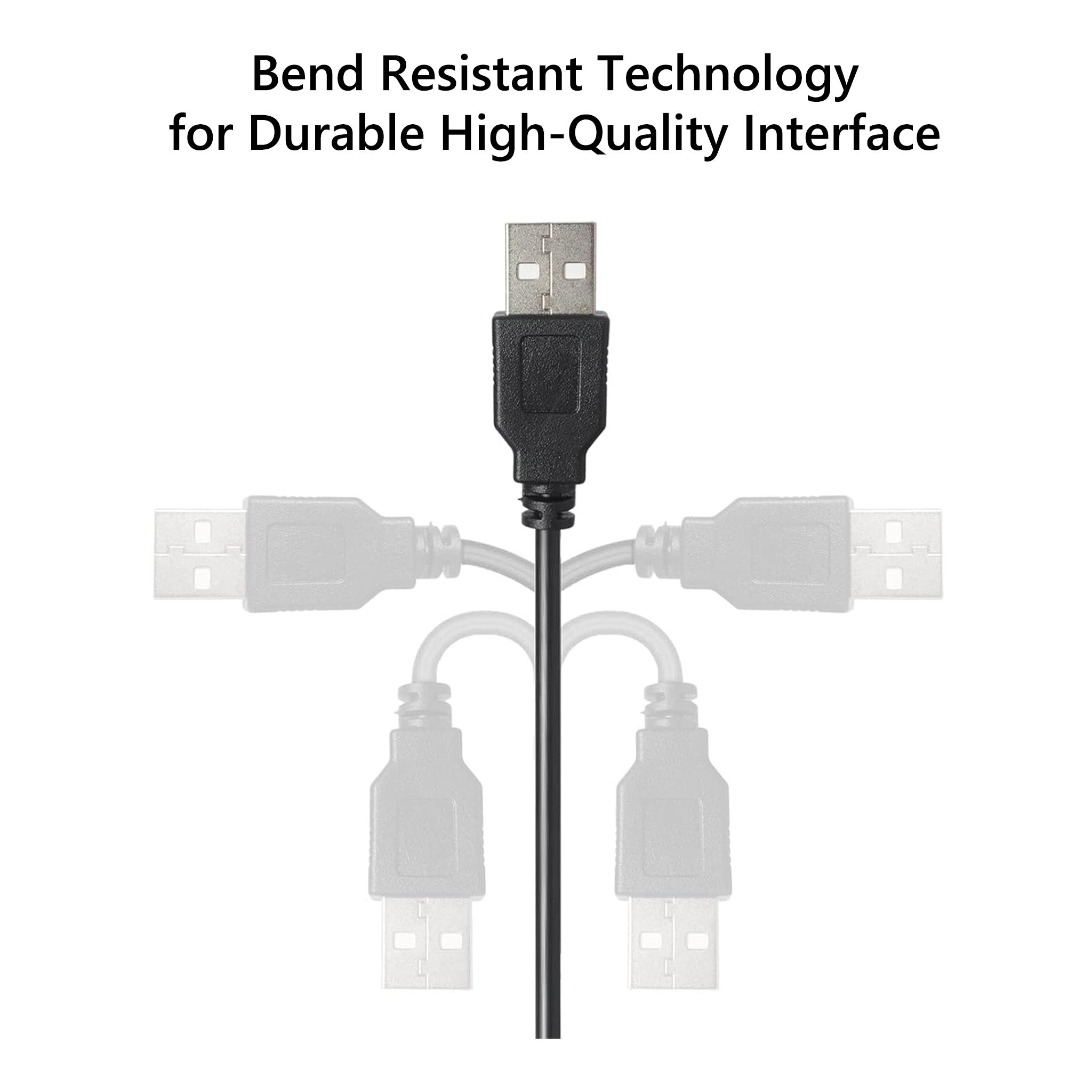 Altex Preferred MFG 5V 3A USB 2.0 Type-A to Universal DC Barrel Power Charging Cable with 12-Piece Adapter Tips - 1m