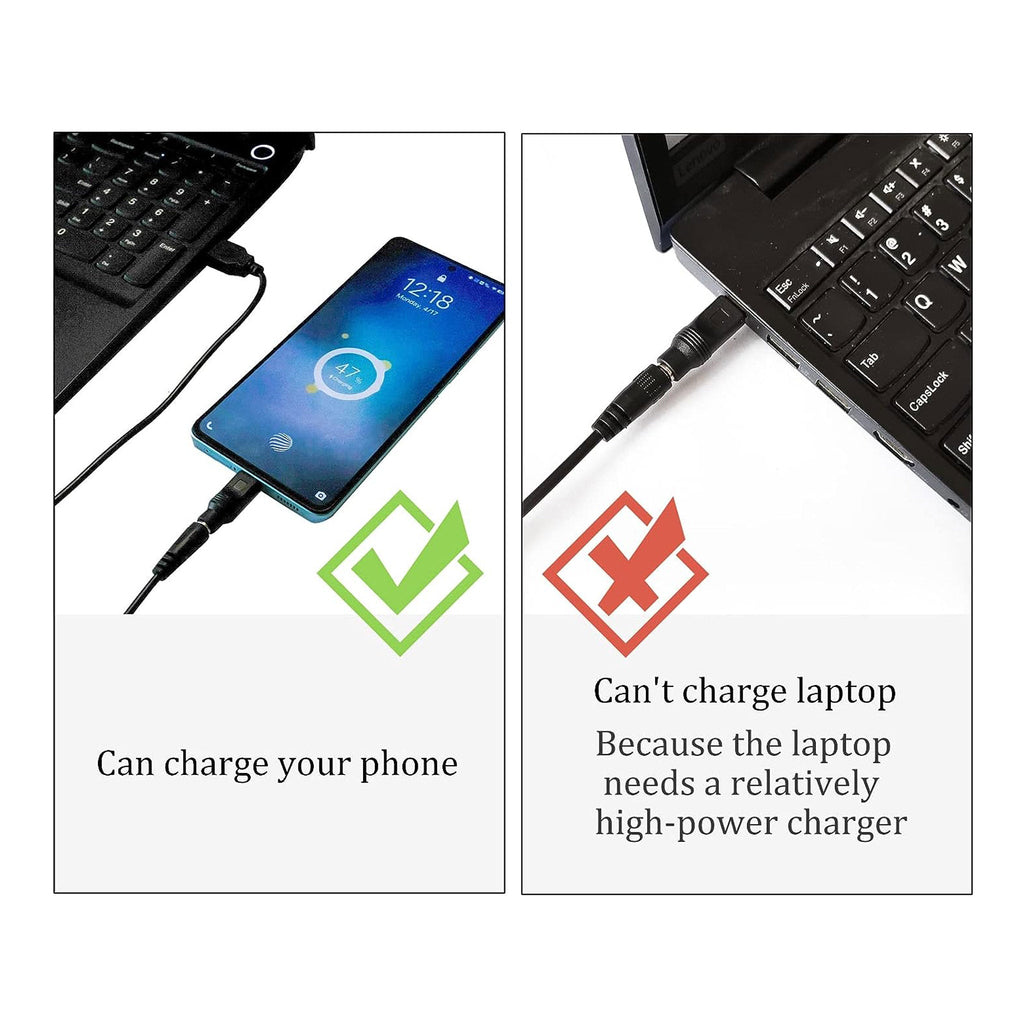 Altex Preferred MFG 5V 3A USB 2.0 Type-A to Universal DC Barrel Power Charging Cable with 12-Piece Adapter Tips - 1m