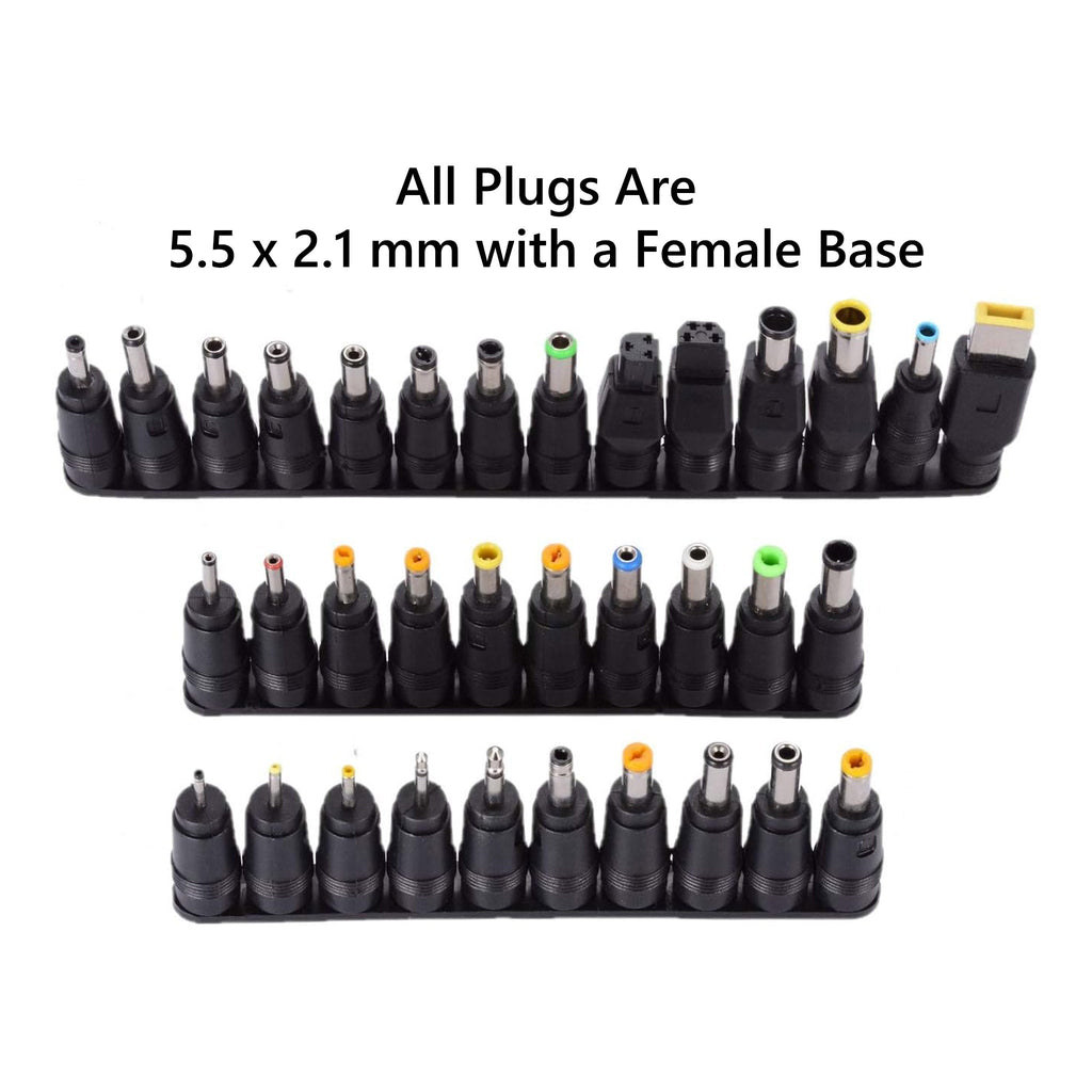 Altex Preferred MFG DCPLUGKIT-34 34-Piece Universal DC Connectors Plug Kit DC Power Adapter Connector - 5.5 x 2.1mm Female Base