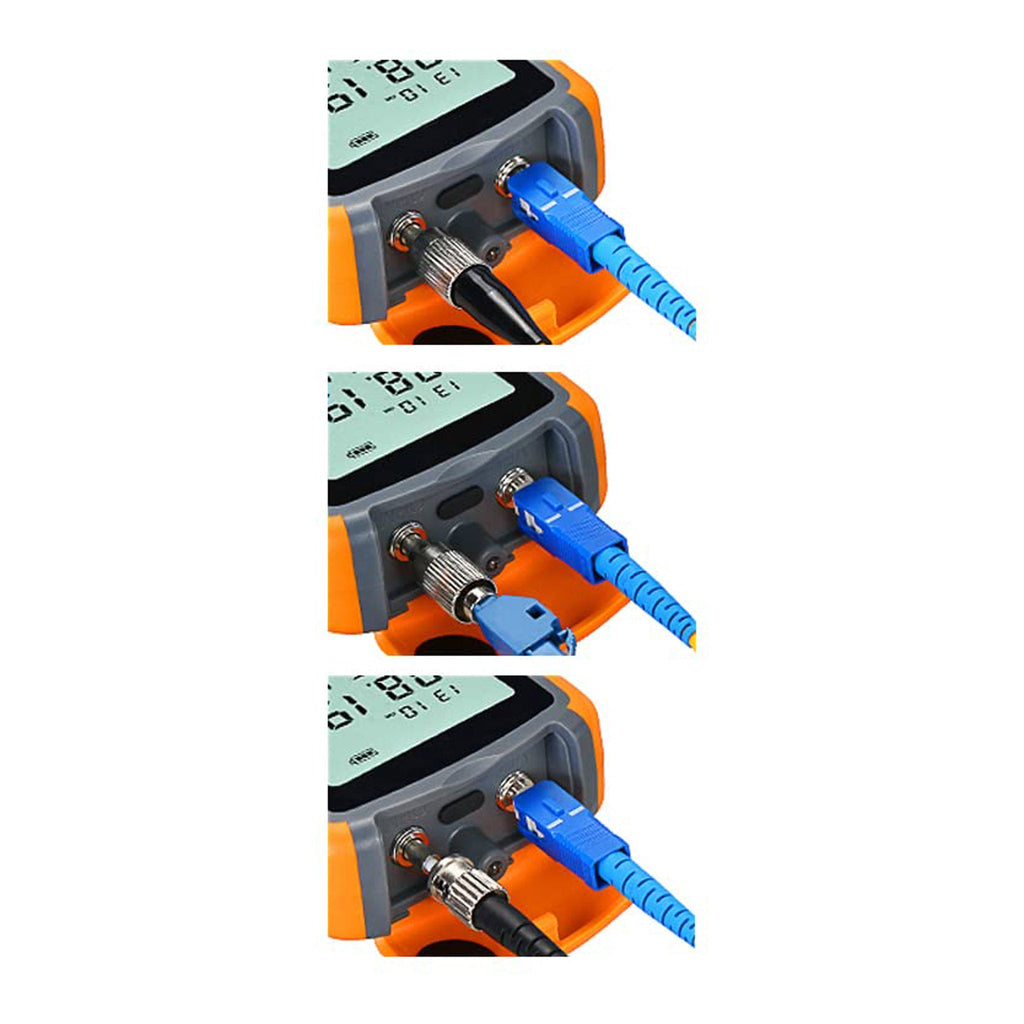 Altex Preferred MFG Fiber Optic Power Meter FC/SC/ST Universal Interface Built-in 10mW Visual Fault Locator (OPM & VFL) with 1pc FC to LC Adapter - FTVFL-10