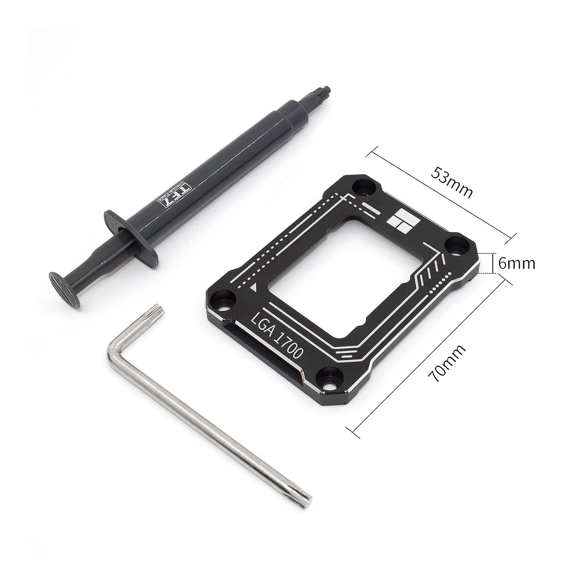 Altex Preferred MFG LGA 1700 CPU Contact Frame for Secure Frame Kit Anti-Bending Buckle - Black
