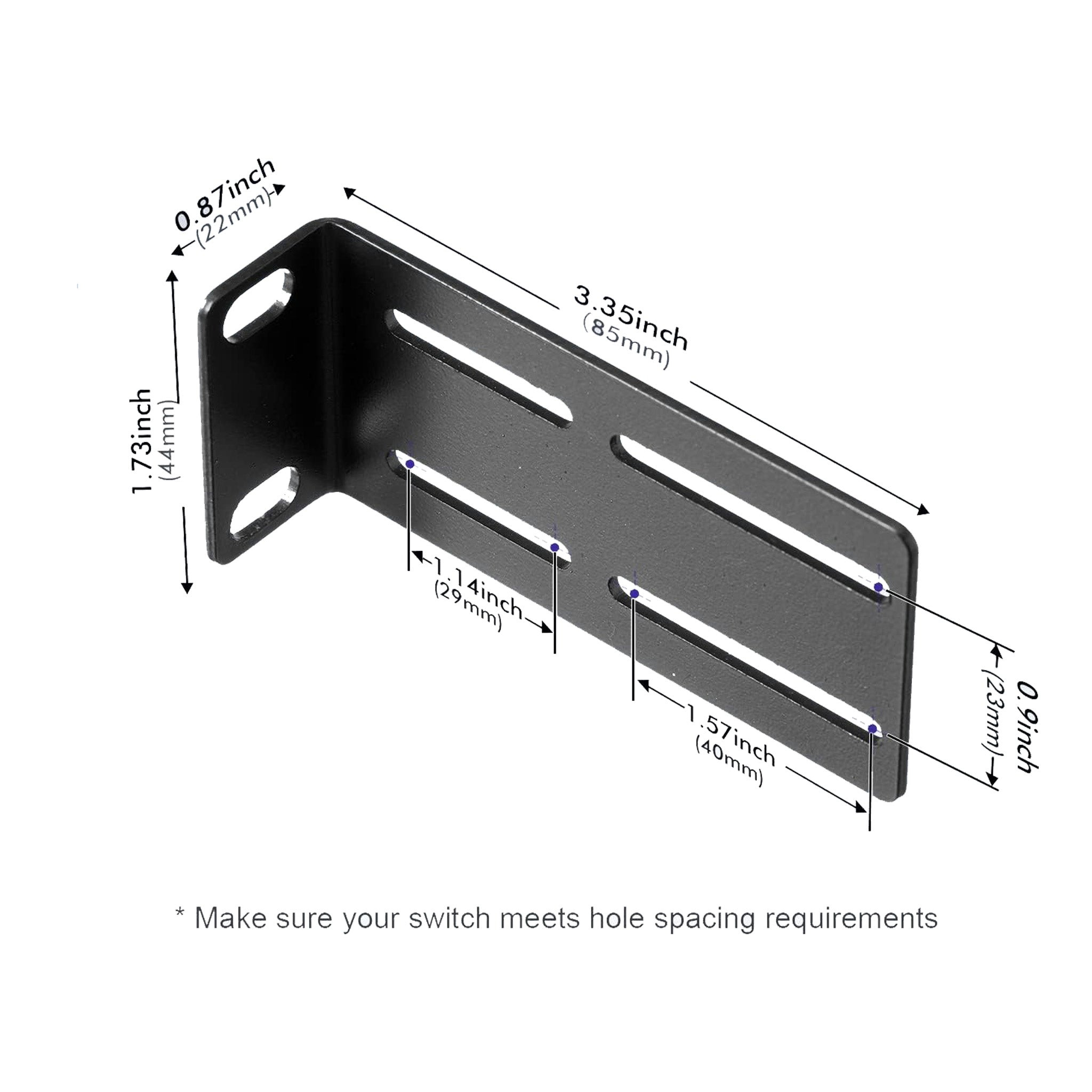 Altex Preferred MFG RM-KIT-SWITCH 19" Universal Adjustable Rack Ears Rack Mount Kit