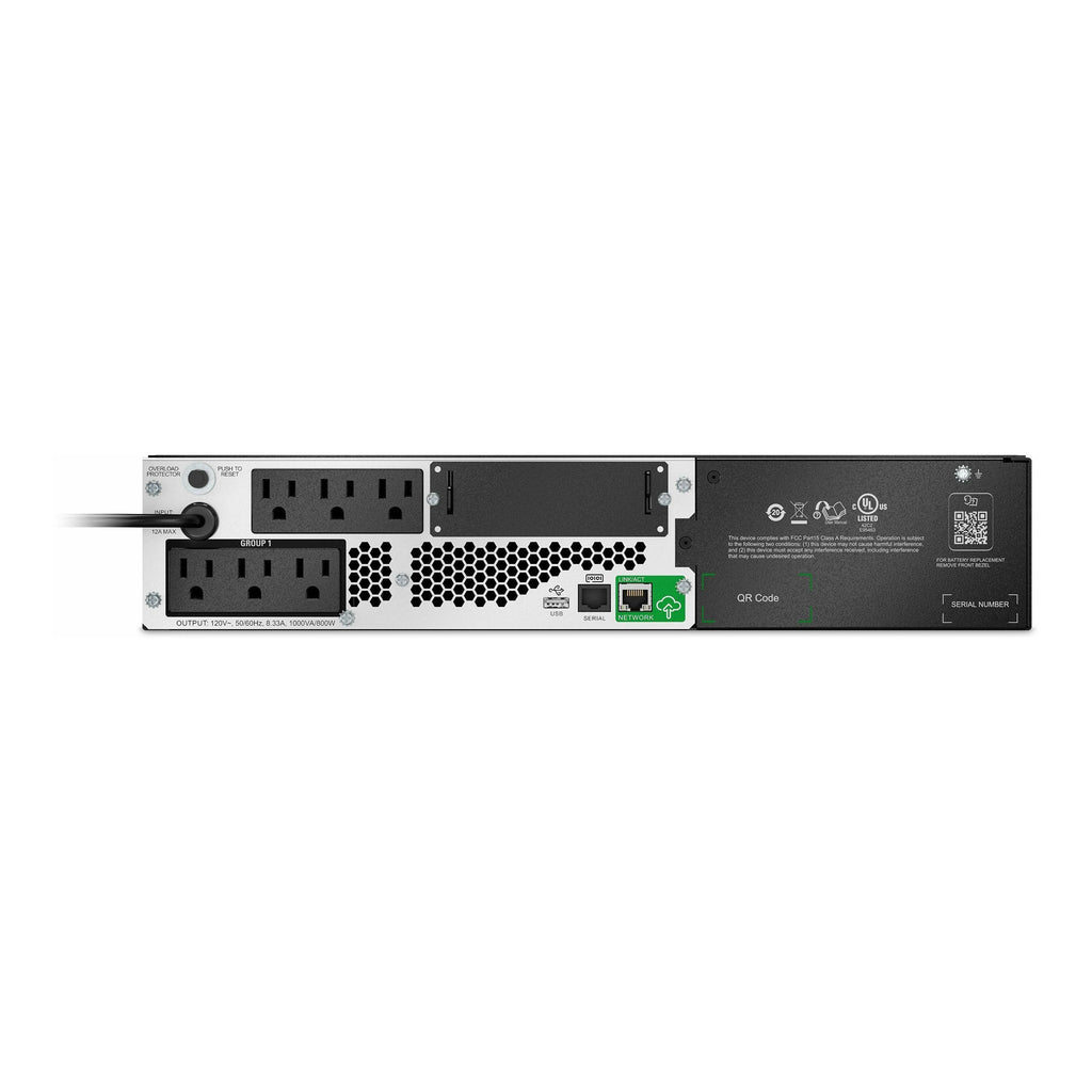 APC SMTL1000RM2UC 1000VA 120V 2U Li-Ion Line-Interactive Smart-UPS with SmartConnect