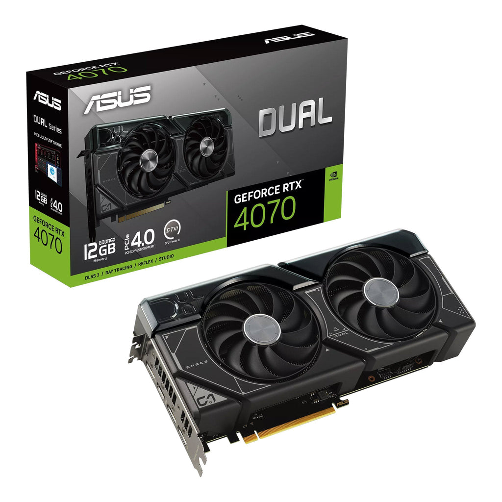ASUS DUAL-RTX4070-12G Dual GeForce RTX 4070 12GB GDDR6X Graphics Card