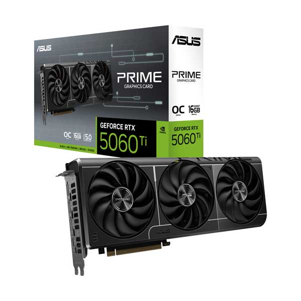 ASUS NVIDIA GeForce RTX 5060 Ti PRIME OC 16GB (PRIME-RTX5060TI-16G)