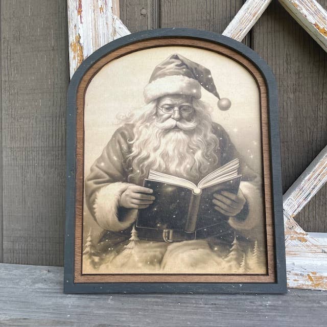 Vintage Santa Reading