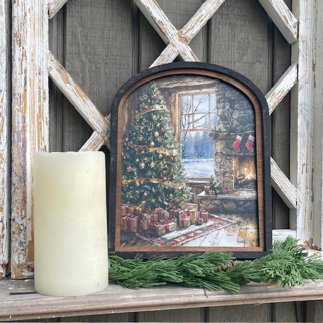 Cabin Christmas Arch